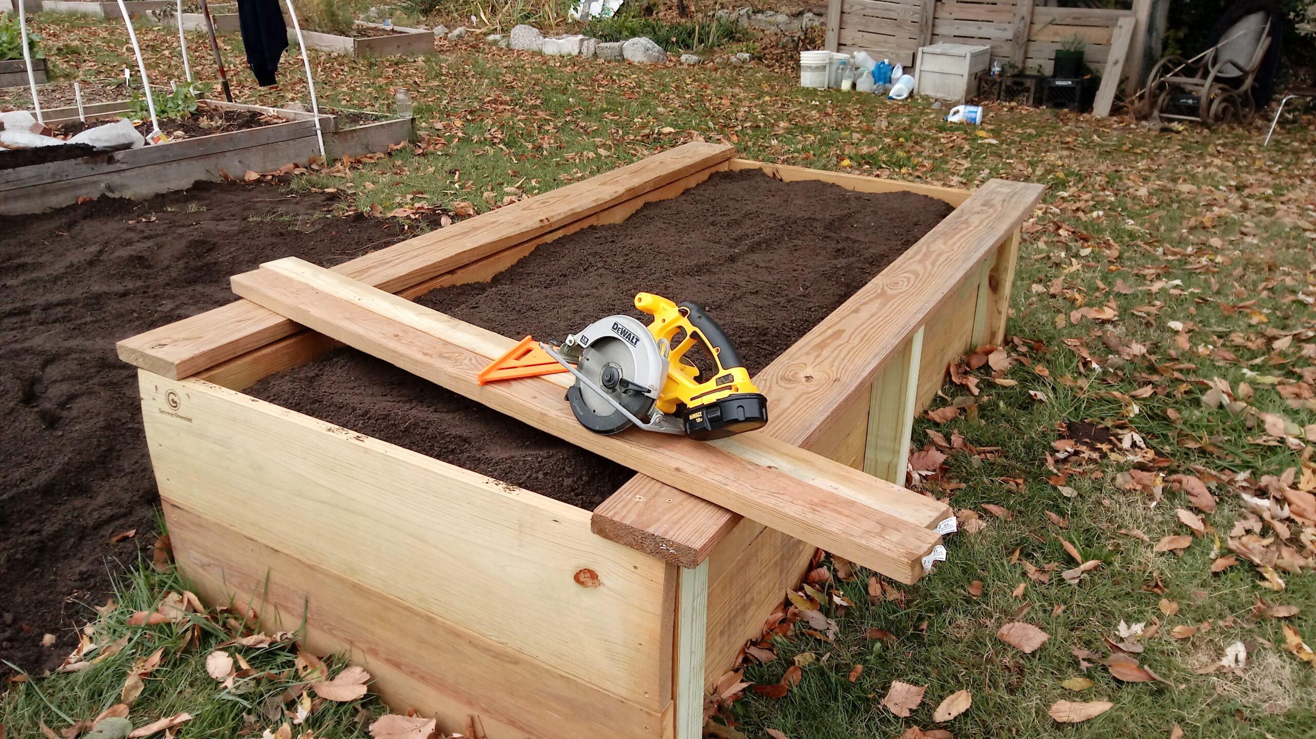 Treated Lumber in the Garden Seed St. Louis