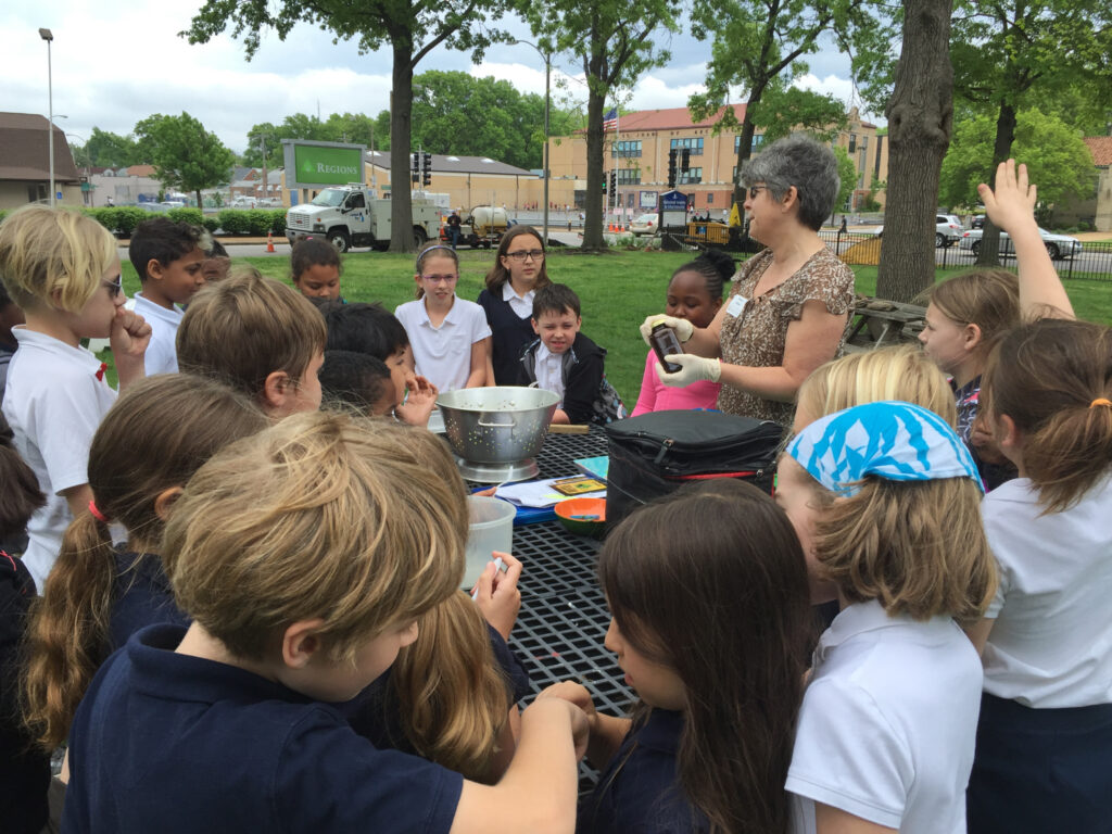 Students came out to the garden to learn how to make a salad using the lettuce from their garden. Thank you Diana Finlay for the lesson on the easy dressing recipe.